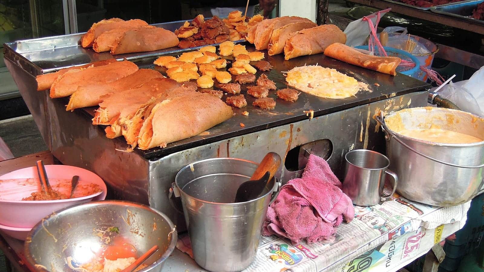 A street food stall in Bangkok